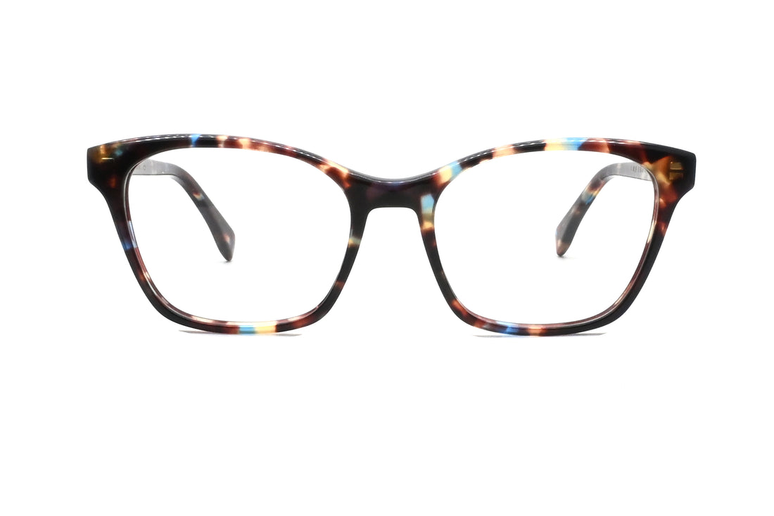 Óculos graduados greyhounders alma c2 havana blue havana cat eye femenino tamanho 53mm - Vista de detalhe