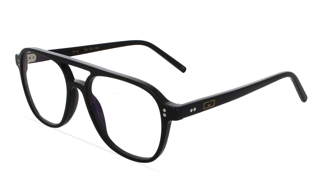 Lunettes de vue greyhounders ares black negro pilot masculino taille 99mm - Vue principale