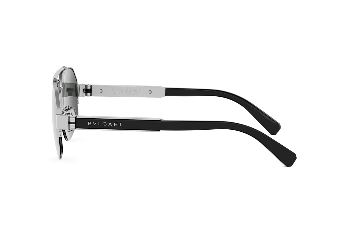 Sunglasses bvlgari aluminium bv40100u 17d grey geometric masculino size 59mm - Detailed view