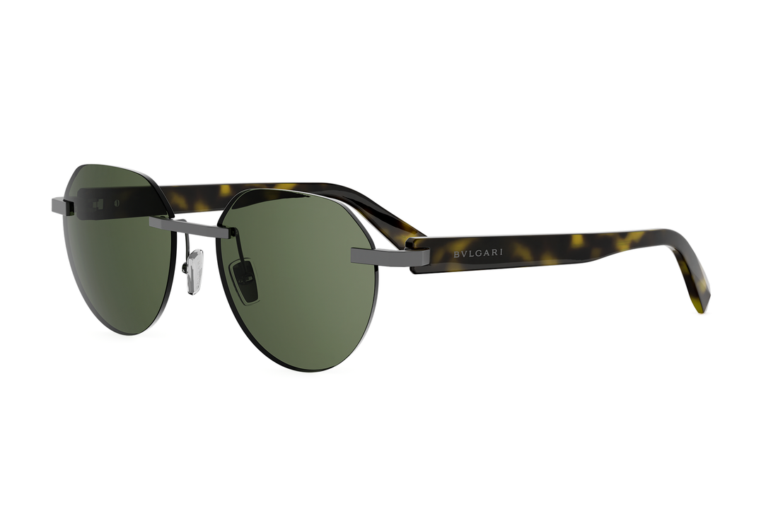 Sunglasses bvlgari octo bv40101u 13r grey pantos masculino size 56mm - Main view