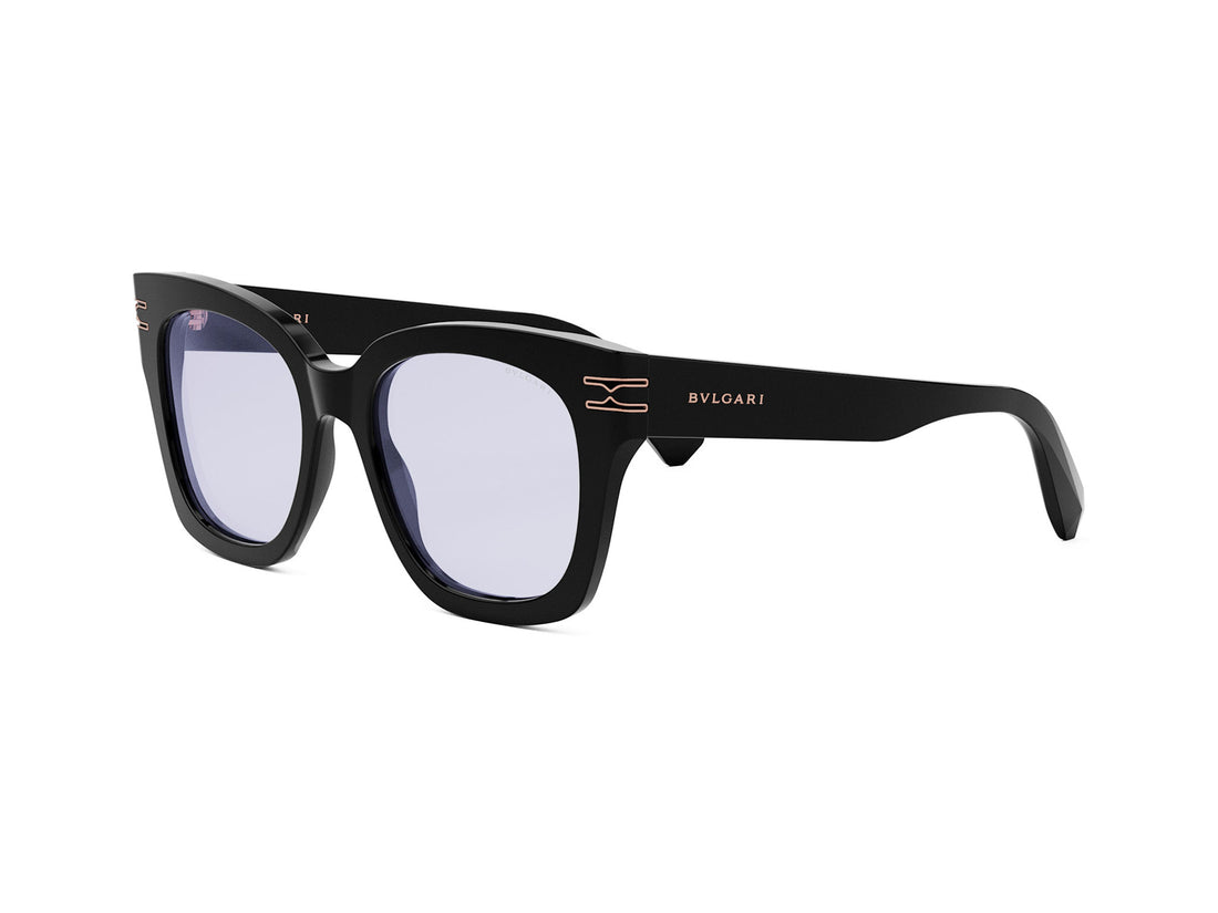 Okulary korekcyjne bvlgari b.zero1 bv50008i 001 black geometric femenino rozmiar 51mm - Widok główny