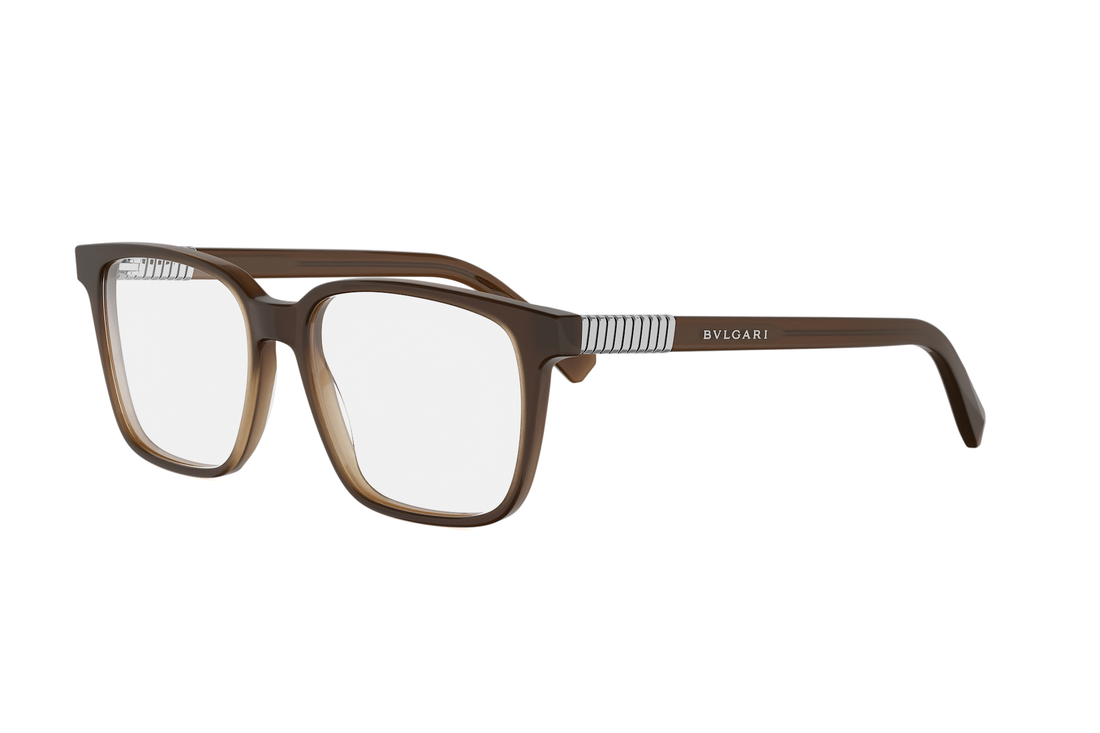 Gafas graduadas bvlgari tubogas bv50086i 050 brown square masculino talla 54mm - Vista principal