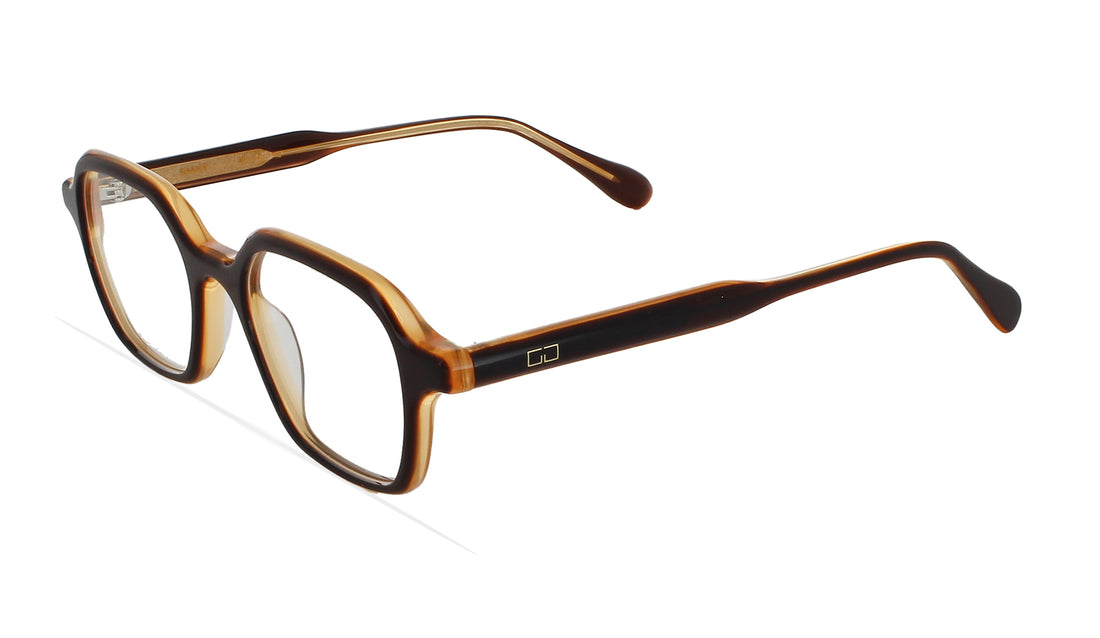 Lunettes de vue greyhounders banff brown marron square unisex taille 46mm - Vue principale