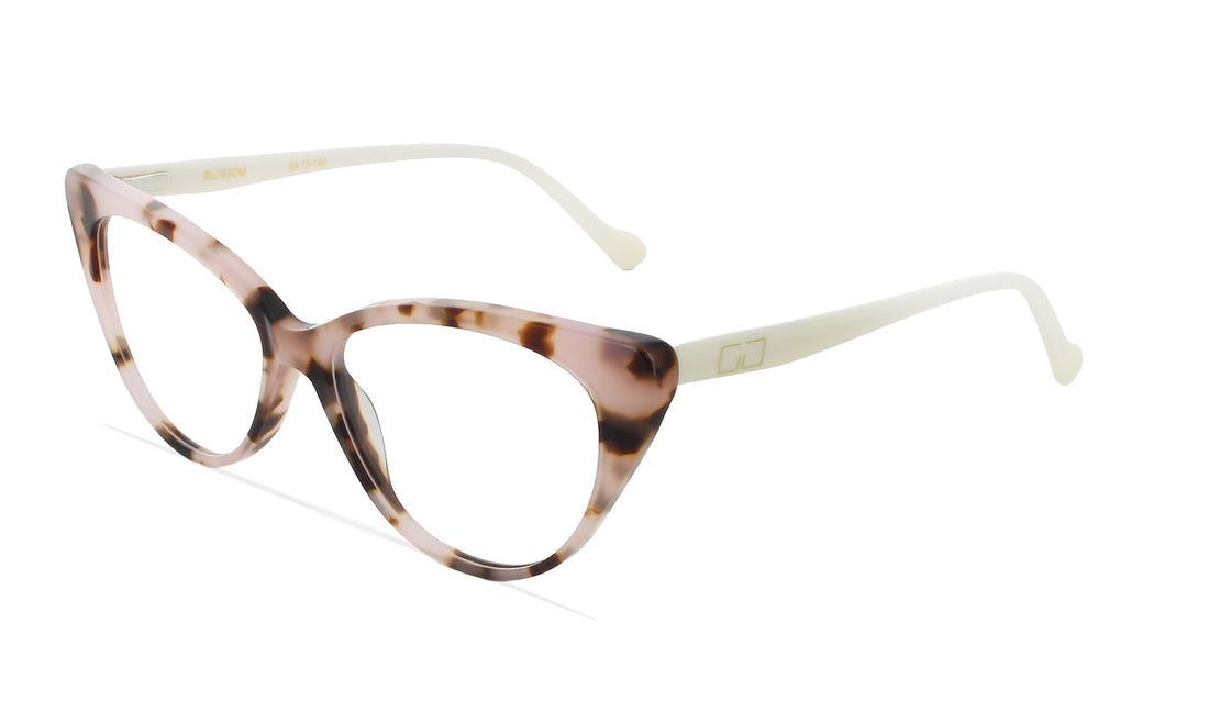 Prescription glasses greyhounders blossom pink havana rosa cat eye femenino size 52mm - Main view