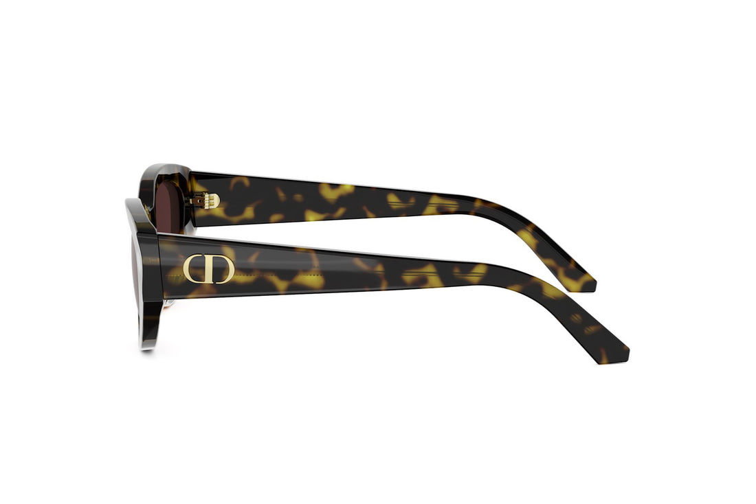 Óculos de sol diorglow b1i 20d0 brown oval femenino tamanho 53mm - Vista de detalhe