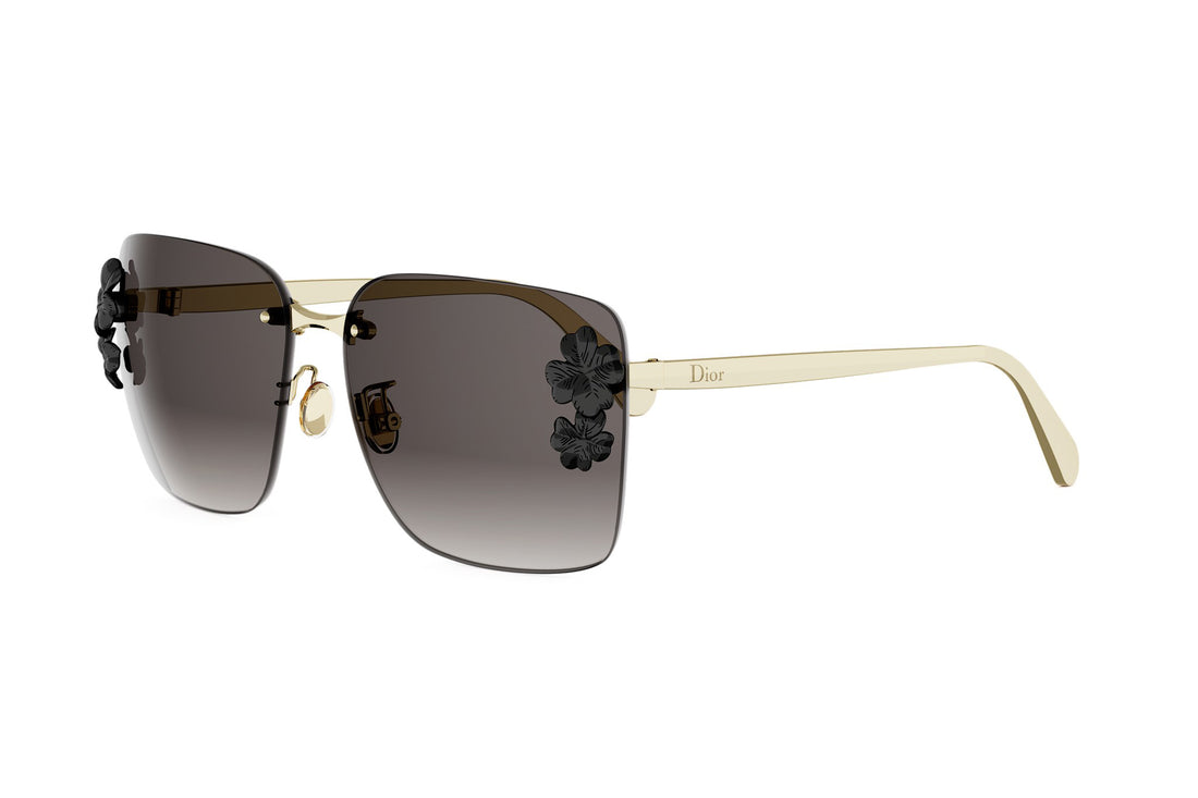 Óculos de sol dior clover s2u b0a1 gold square femenino tamanho 62mm - Vista principal
