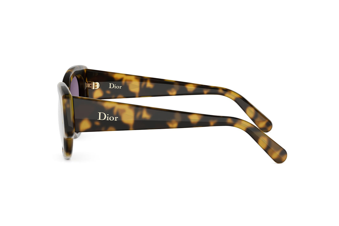Óculos de sol diorluckycharms b1i 20g2 havana butterfly femenino tamanho 53mm - Vista de detalhe