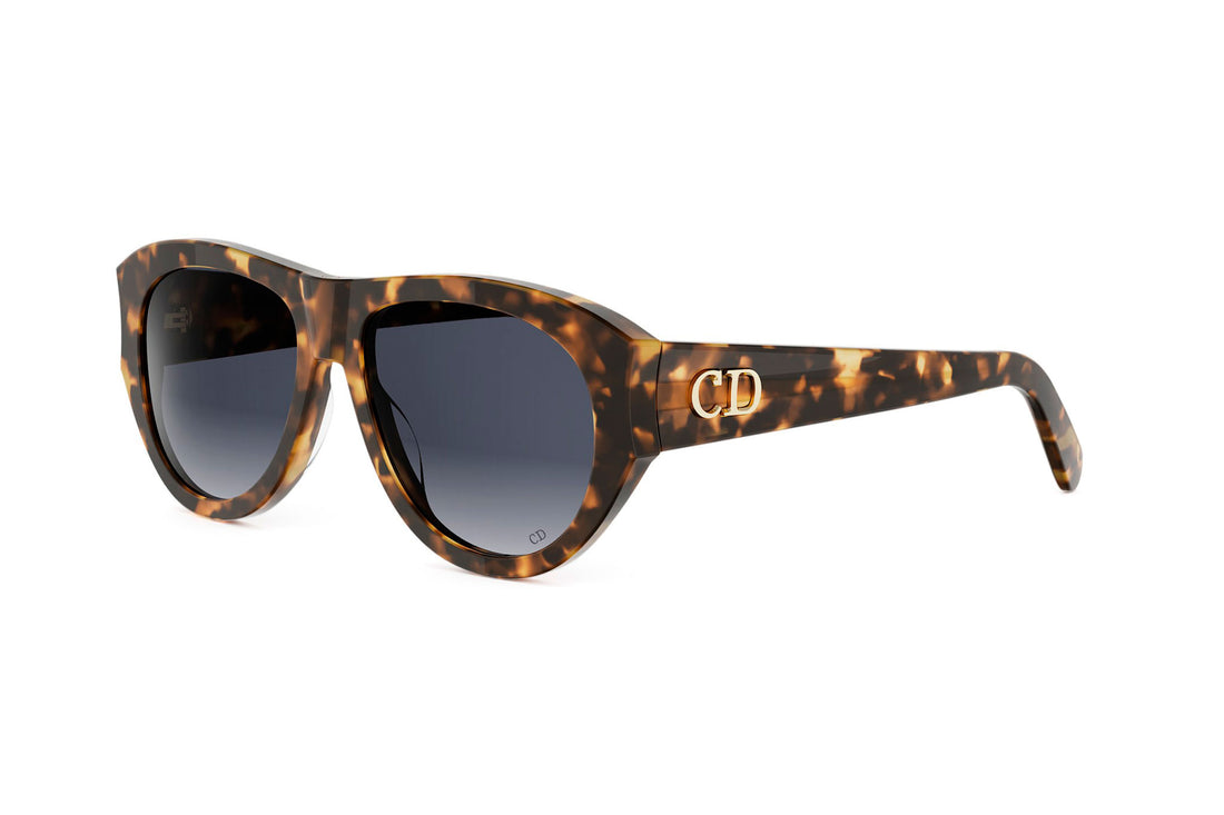 Óculos de sol diorglow a1i 26b1 havana pilot femenino tamanho 55mm - Vista principal