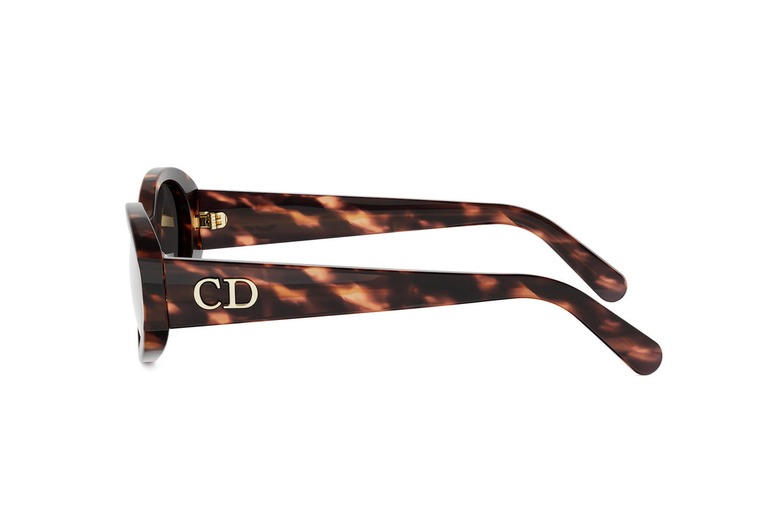 Óculos de sol diorglow b3i 25a1 havana oval femenino tamanho 51mm - Vista de detalhe