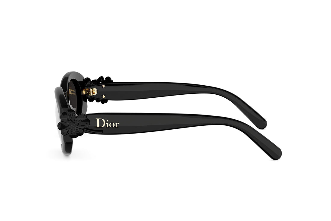 Óculos de sol dior clover b1i 10a1 black oval femenino tamanho 52mm - Vista de detalhe