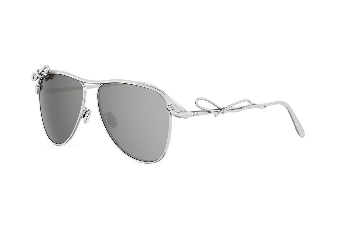 Óculos de sol dior bow a1u f0a4 silver pilot femenino tamanho 56mm - Vista principal