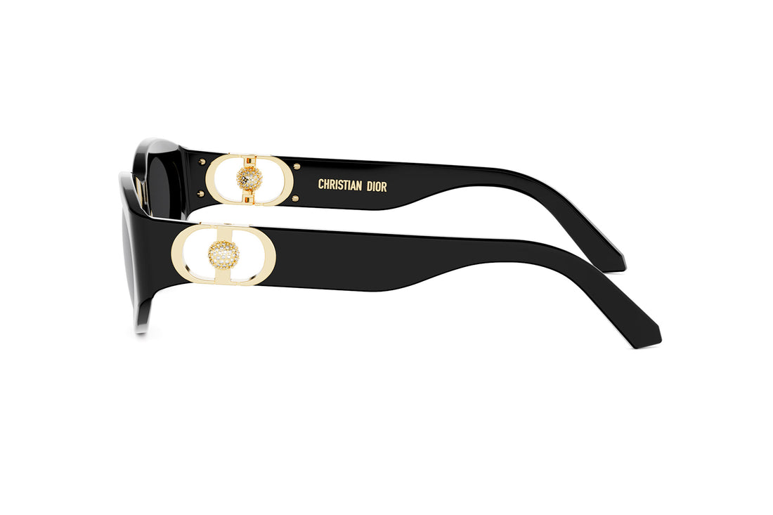 Óculos de sol dior 30montaigne b7i 10a0 black oval femenino tamanho 54mm - Vista de detalhe
