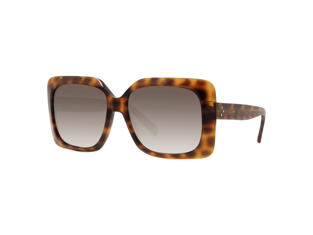 Lunettes de soleil celine 3 dots cl40096i 55f havana geometric femenino taille 60mm - Vue principale