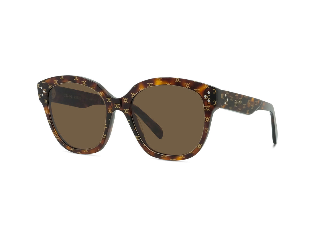 Lunettes de soleil celine 3 dots cl40167i 54e havana geometric femenino taille 55mm - Vue principale
