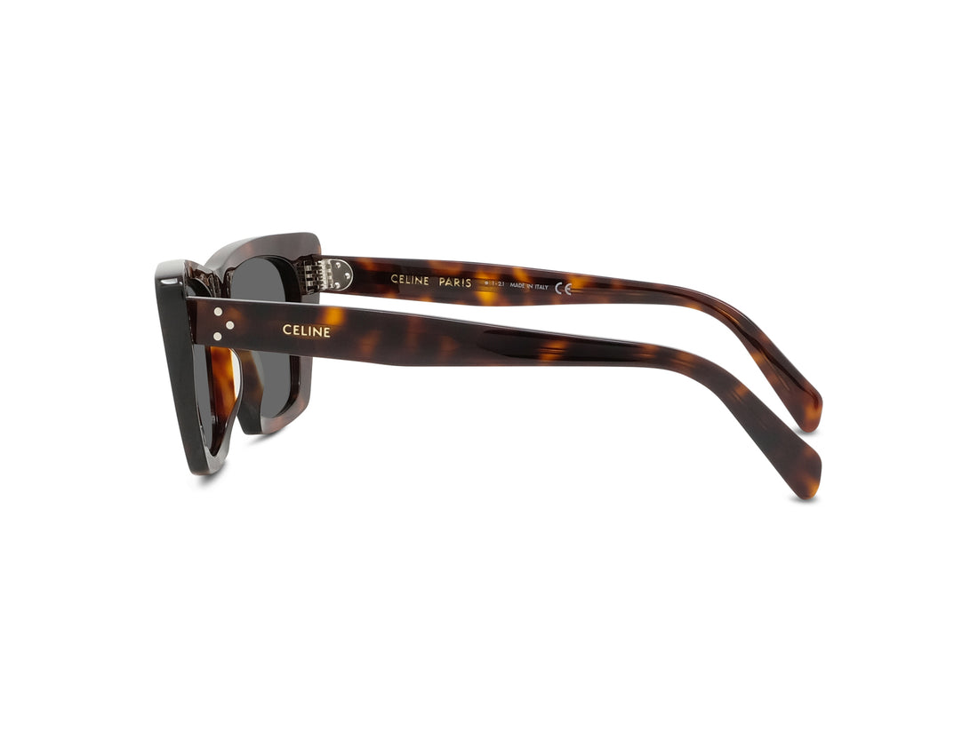 Lunettes de soleil celine 3 dots cl40187i 52a havana geometric femenino taille 51mm - Vue détaillée