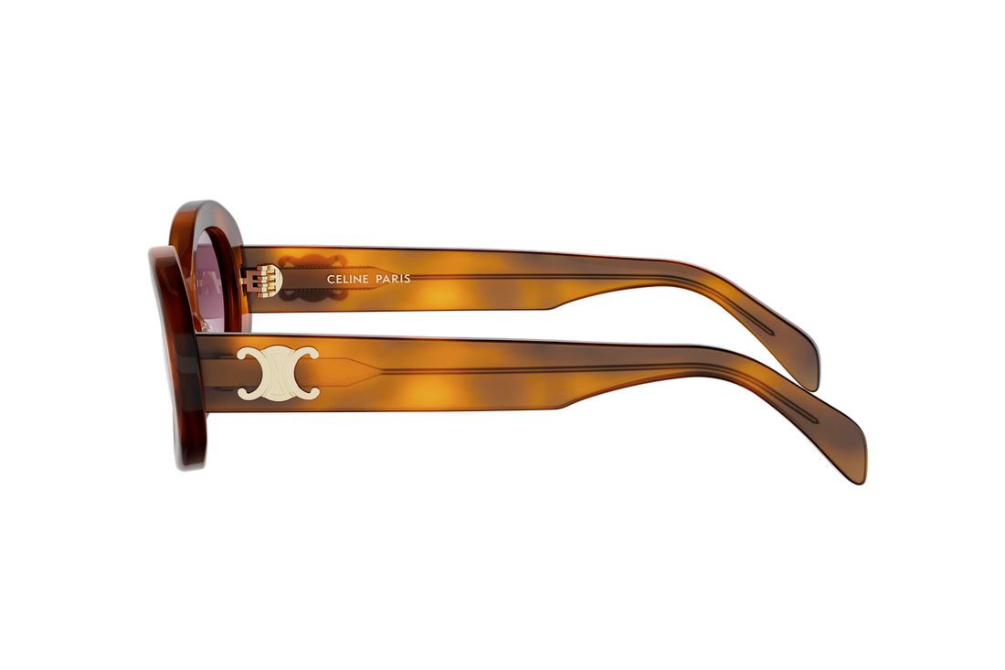 Sunglasses celine triomphe cl40194u 53z havana oval femenino size 52mm - Detailed view