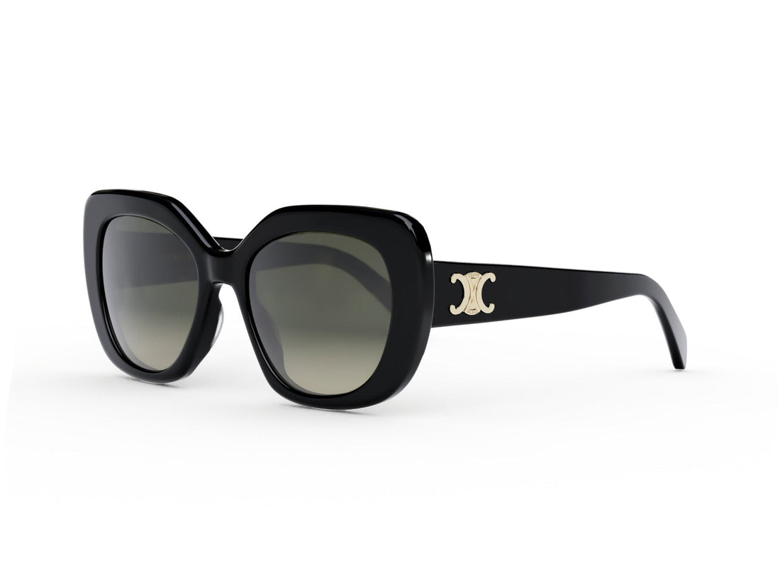 Sunglasses celine triomphe cl40226u 01f black butterfly femenino size 55mm - Main view