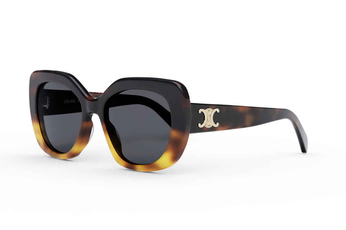 Sunglasses celine triomphe cl40226u 56a havana butterfly femenino size 55mm - Main view