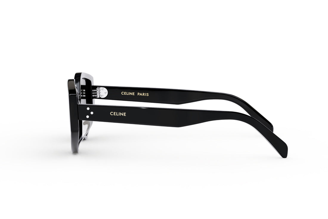 Lunettes de soleil celine 3 dots cl40229f 01a black geometric femenino taille 57mm - Vue détaillée