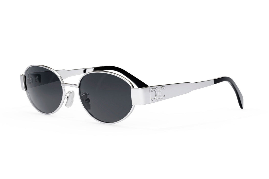 Sunglasses celine metal triomphe cl40235u 16a silver oval femenino size 54mm - Main view