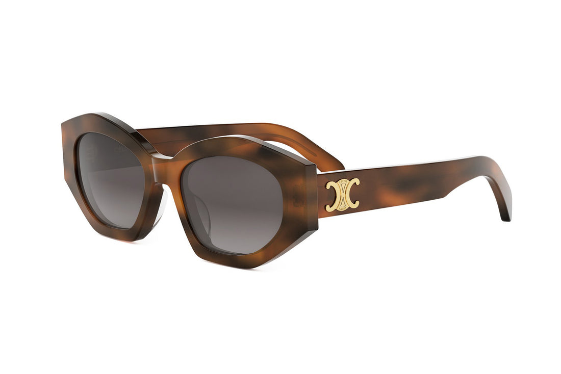 Sunglasses celine triomphe cl40238u 53f havana oval femenino size 55mm - Main view