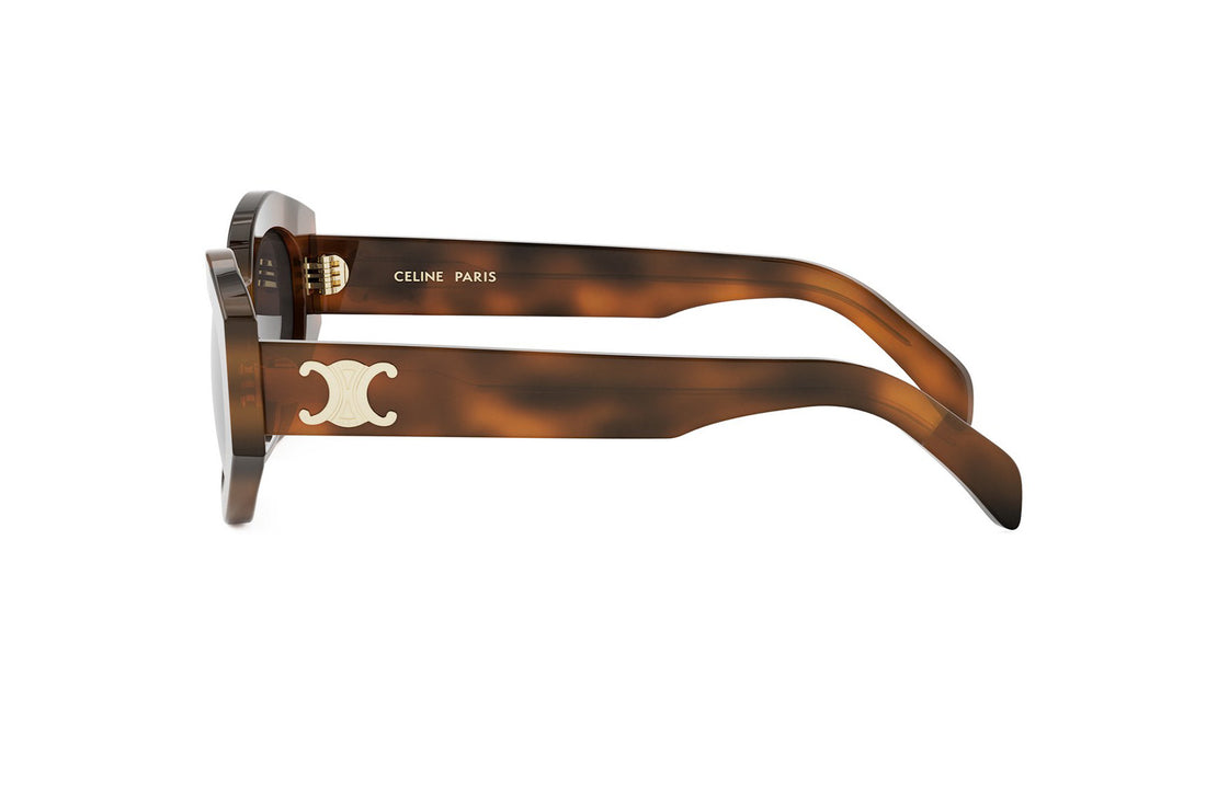 Sunglasses celine triomphe cl40238u 53f havana oval femenino size 55mm - Detailed view