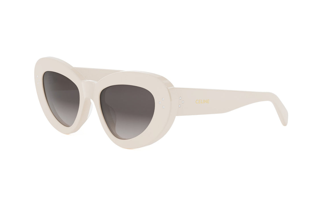 Lunettes de soleil celine 3 dots cl40320u 25f white cat eye femenino taille 52mm - Vue principale