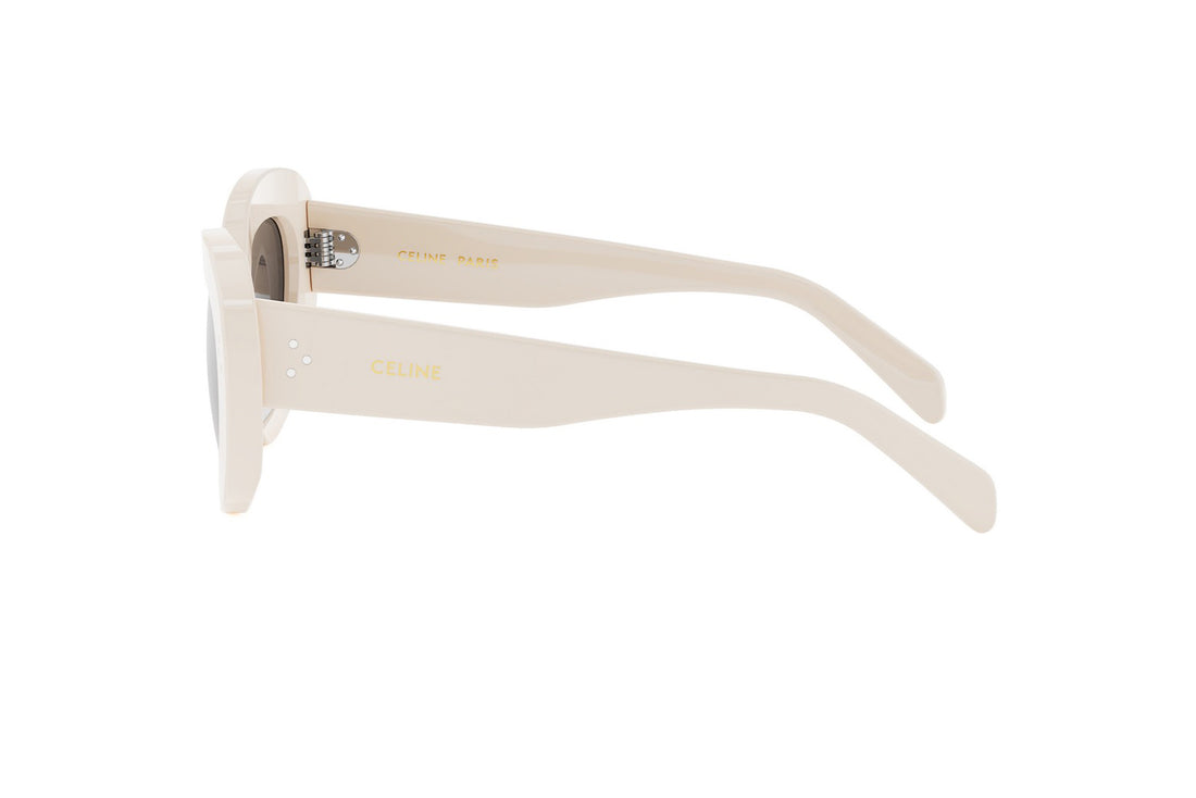 Lunettes de soleil celine 3 dots cl40320u 25f white cat eye femenino taille 52mm - Vue détaillée