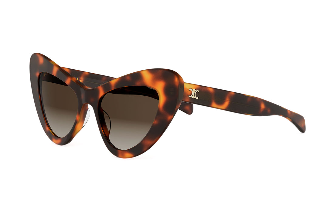 Óculos de sol celine triomphe mini hd cl40339u 53f havana cat eye femenino tamanho 52mm - Vista principal