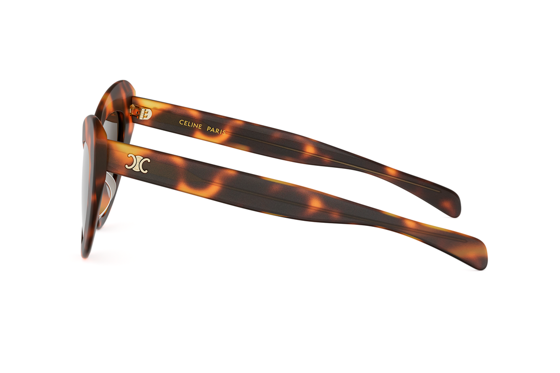 Lunettes de soleil celine triomphe mini hd cl40339u 53f havana cat eye femenino taille 52mm - Vue détaillée