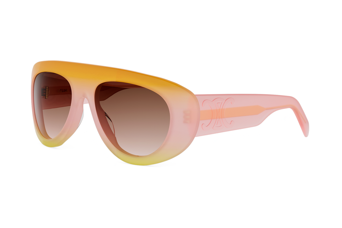 Lunettes de soleil celine triomphe stamp cl40340u 74f rose pilot femenino taille 57mm - Vue principale