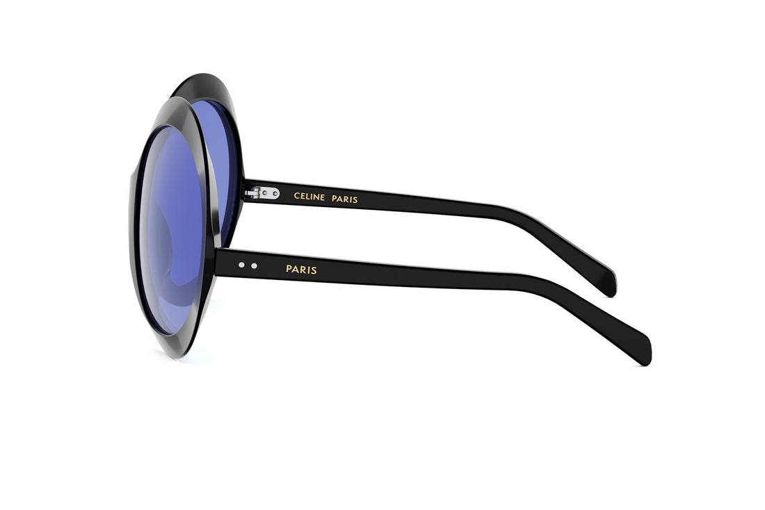 Lunettes de soleil celine disc cl40345i 01v black round femenino taille 60mm - Vue détaillée