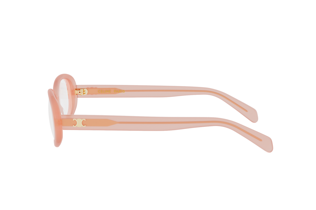 Prescription glasses celine triomphe mini cl50180i 044 orange oval femenino size 54mm - Detailed view