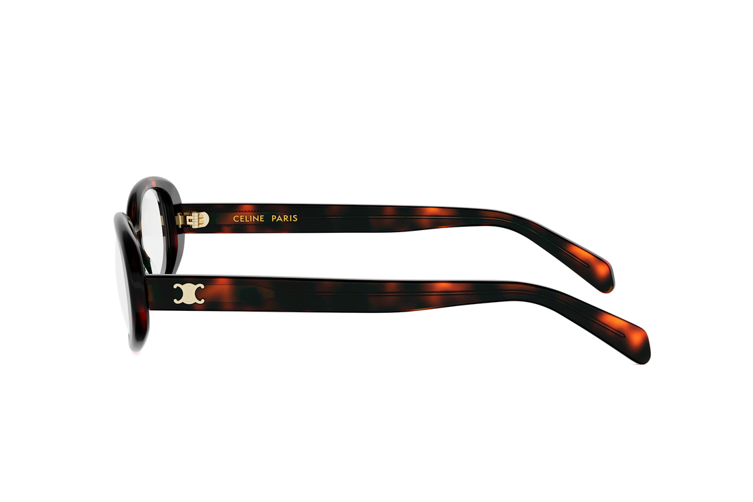 Prescription glasses celine triomphe mini cl50180i 052 havana oval femenino size 54mm - Detailed view