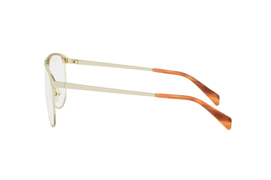 Lunettes de vue celine metal cl50183u 032 gold pilot femenino taille 59mm - Vue détaillée