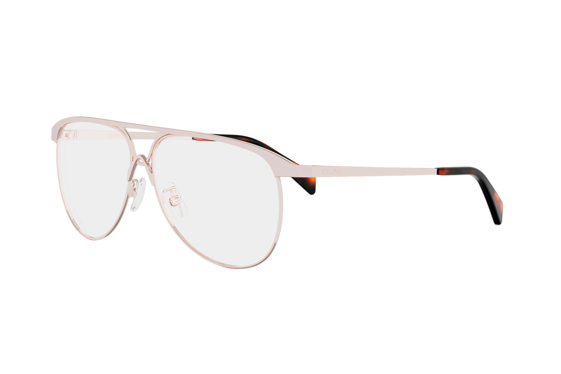 Lunettes de vue celine metal cl50183u 033 gold pilot femenino taille 59mm - Vue principale