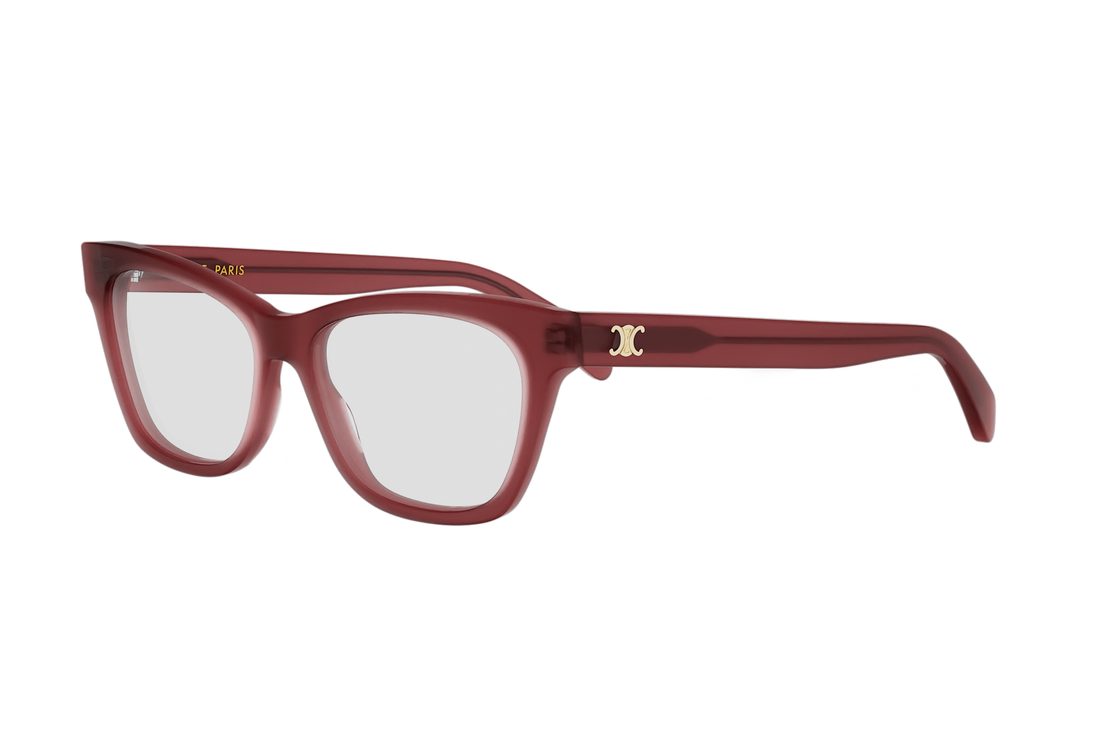 Óculos graduados celine triomphe mini cl50184i 069 violet cat eye femenino tamanho 54mm - Vista principal