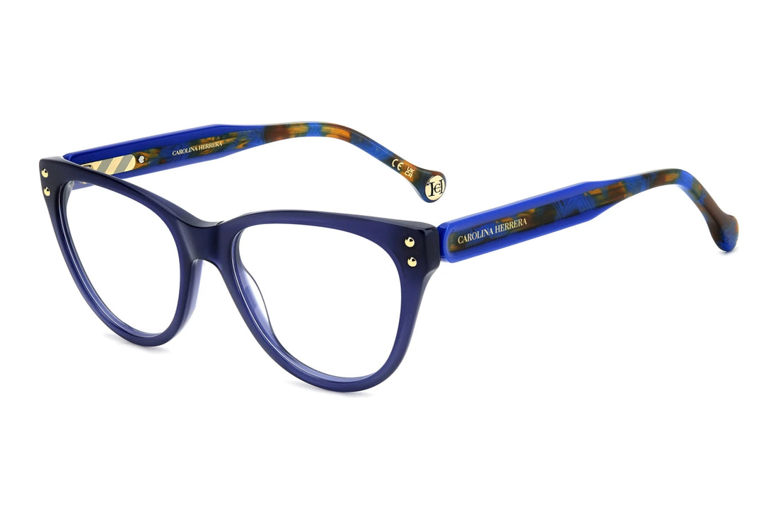Lunettes de vue carolina herrera her 0256 pjp azul cat eye femenino taille 53mm - Vue principale