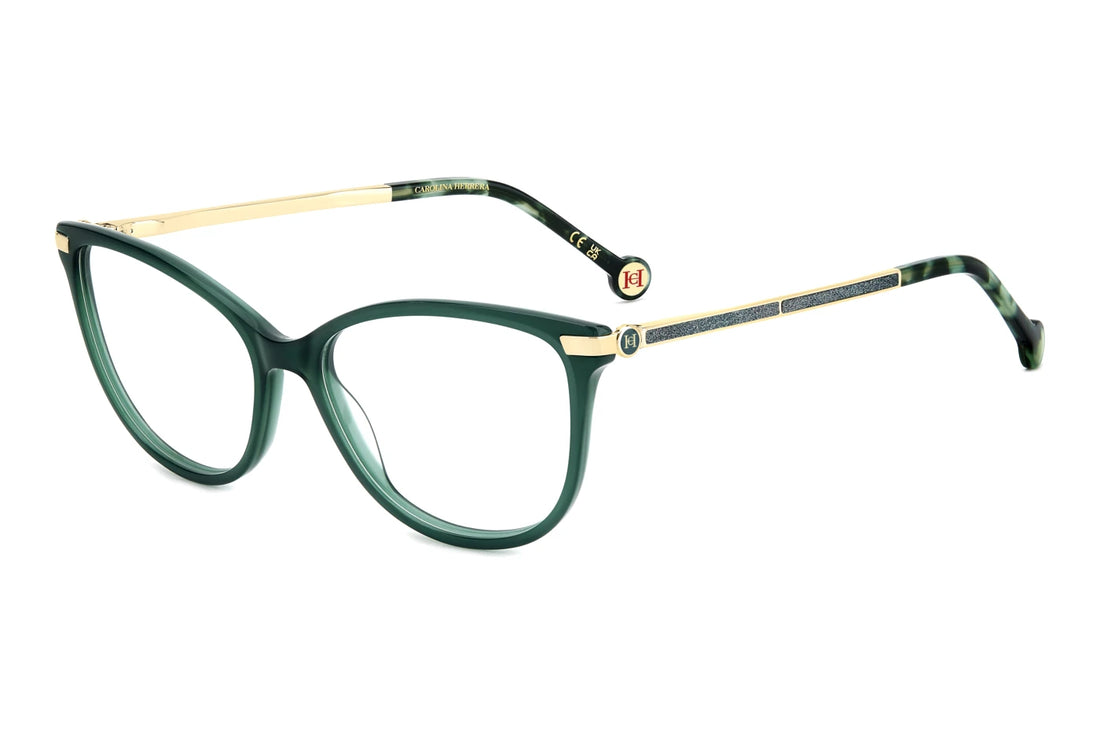 Lunettes de vue carolina herrera her 0263 1ed verde rectangular femenino taille 54mm - Vue principale