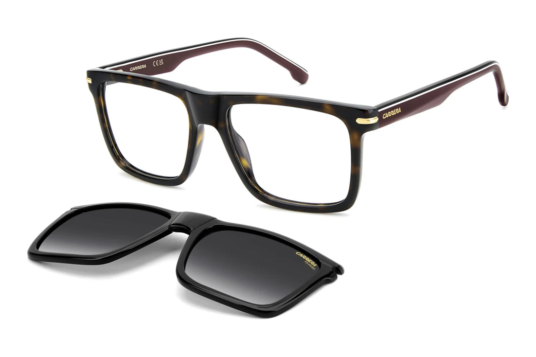 Lunettes de vue carrera ca 387/c 086 wj havana rectangular masculino taille 56mm - Vue principale