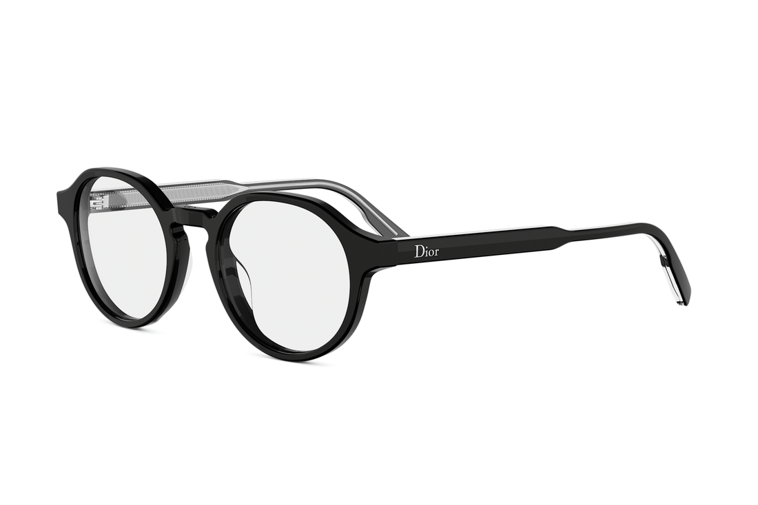 Occhiali da vista dioribbono r1i 1000 black round masculino taglia 49mm - Vista principale