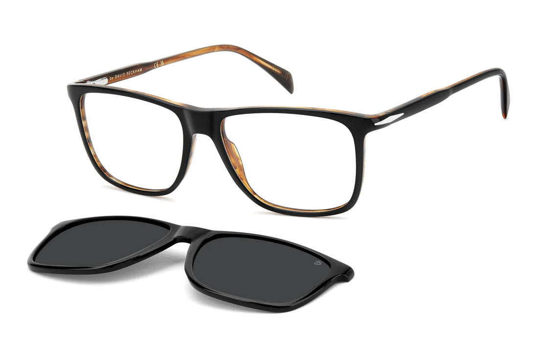 Solglasögon david beckham db 1234/c 05k m9 negro rectangular masculino storlek 56mm - Huvudvy