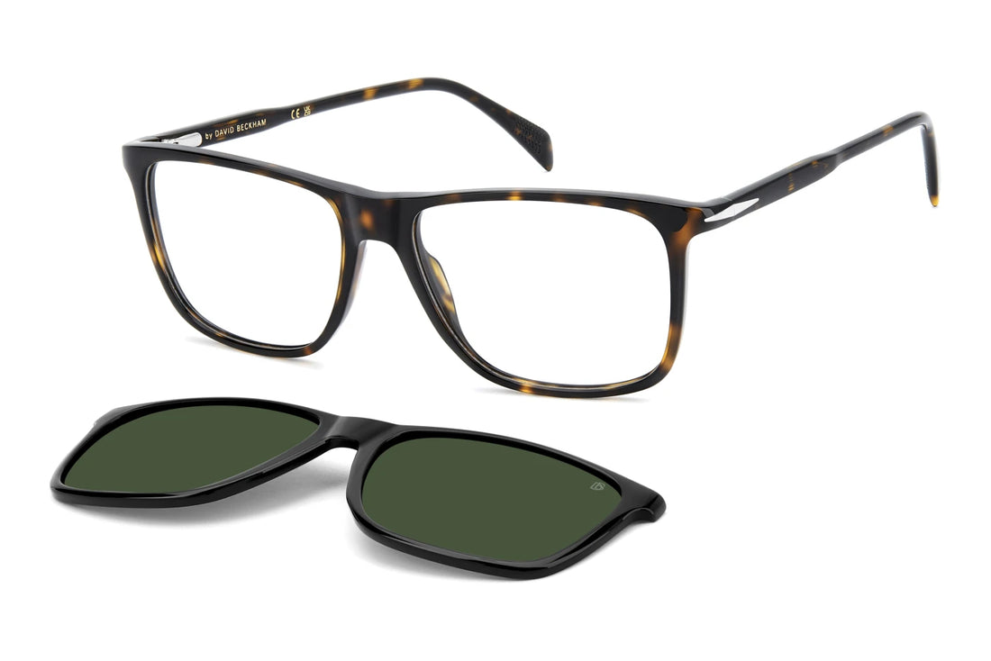 Solglasögon david beckham db 1234/c 086 uc havana rectangular masculino storlek 56mm - Huvudvy