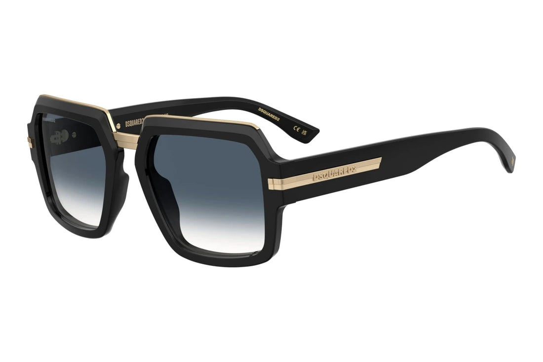 Zonnebrillen dsquared2 d2 0159/s 807 08 negro square masculino maat 55mm - Hoofdaanzicht