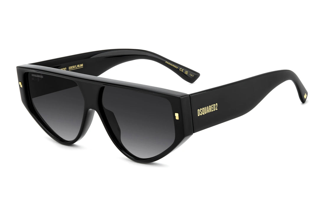 Sunglasses dsquared2 d2 0201/s 807 9o negro other shape masculino size 61mm - Main view