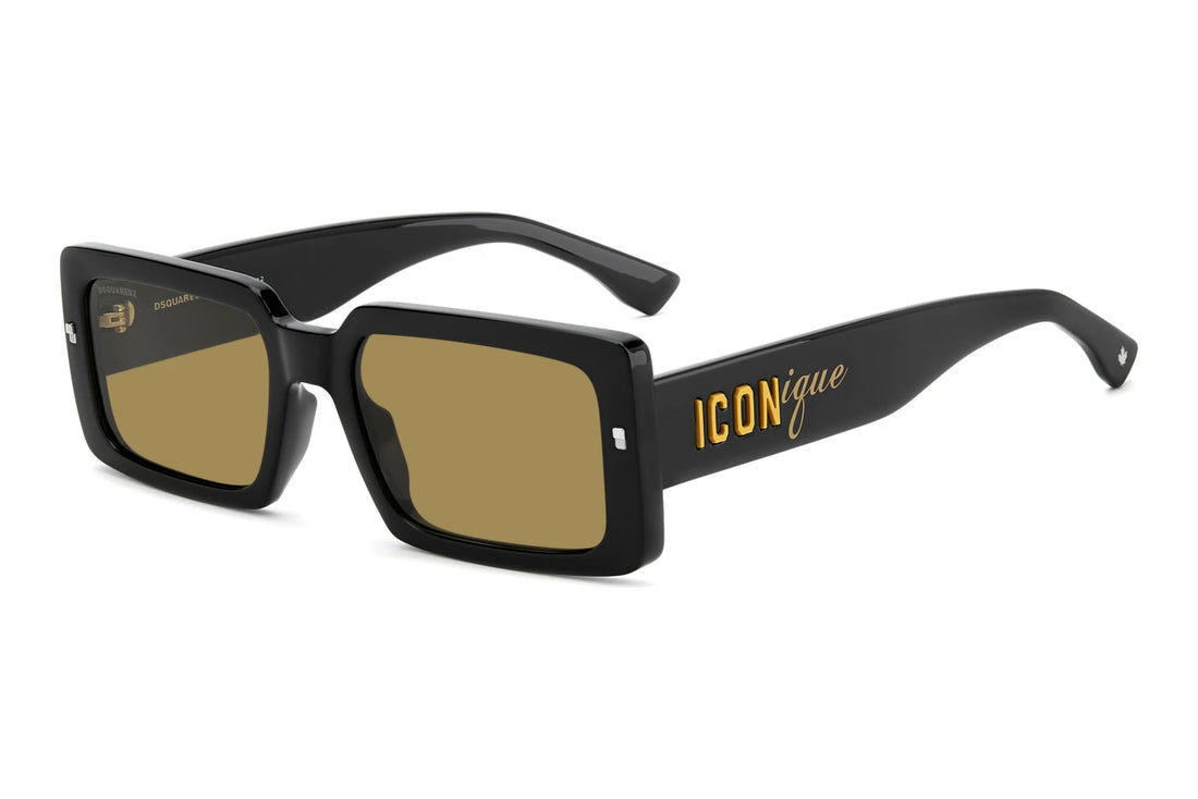 Sunglasses dsquared2 icon 0029/s 71c 70 negro rectangular masculino size 55mm - Main view