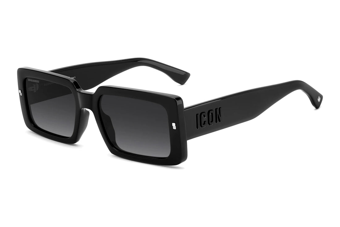 Occhiali da sole dsquared2 icon 0029/s 807 9o negro rectangular masculino taglia 55mm - Vista principale