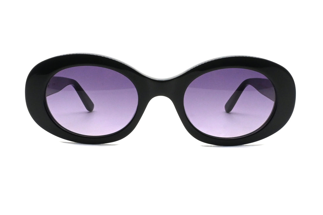 Óculos de sol greyhounders duna c1 black negro oval femenino tamanho 52mm - Vista de detalhe