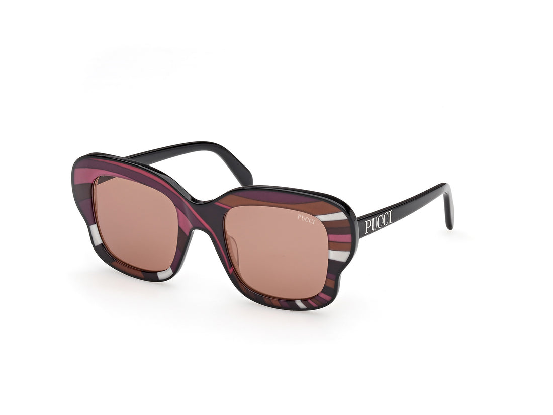 Óculos de sol emilio pucci ep0220 99e estampado square femenino tamanho 51mm - Vista principal