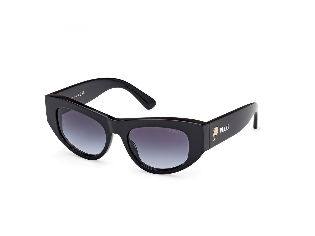 Óculos de sol emilio pucci ep0228 01w negro geometric femenino tamanho 52mm - Vista principal